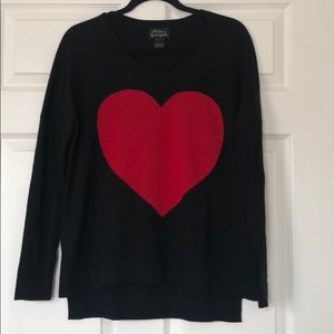Torn by Ronny Kobo Jovia Heart Sweater